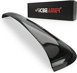 ICBEAMER 35.6" 880mm Sunroof Wind Deflector,Universal Fit Tinted Moonroof Visor for Deflecting Noise, Rain and Windy Weather, Car Accessories Sun Shade Dark Smoke Smooth/Waterproof Double Side Tape
