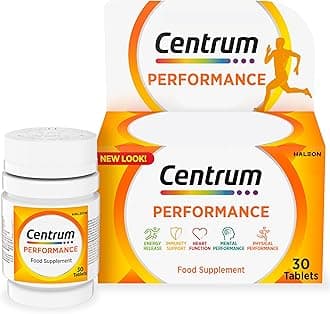Centrum Performance Tablets Multivitamin & Mineral Supplements, 21 essential nutrients, including vitamin C, D, and Iron, 30 ct