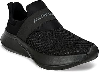 Allen CooperTraining,Atheletic,Gym,Sports Comfortable Extra Max Cusion with Memory Foam Insole,Anti Skid Tech Grip Walking Shoes for Men(06202 Black/Grey-Sizes 6,7,8,9,10)