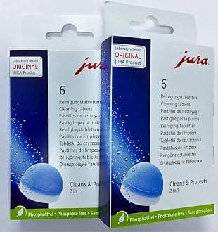 Cleaning Tablets For All Jura-Capresso Espresso Machine and Automatic Coffee Centers, 12 Count