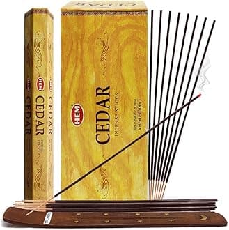 TRUMIRI Cedar Incense Sticks & Holder Bundle