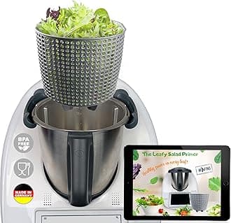 Salad Spinner V2 for Thermomix Accessories TM6 TM5 - Finally Dry Salad with Your Thermomix TM6 Also for TM5 Accessories - Thermomix TM6 Accessories - Quality Made in Germany