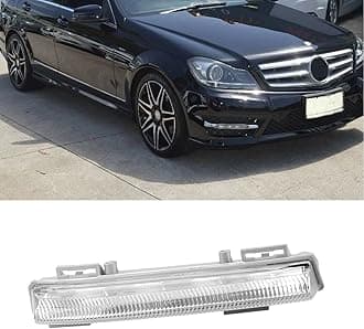 Left Right LED Daytime Running Lights DRL Fog Lamp Compatible with Mercedes C E SLK Class W204 S204 C180 C200 C220 C250 C300 C320 2007-2014 (Right)