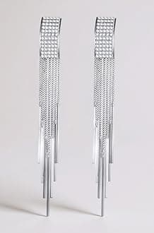 Latest Stylish Italian Designer Gold and Silver Plated Tassel Earrings for Women