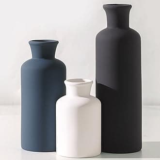 Ceramic Vase Set of 3, Vases Neutral Modern Vases Home Decor Boho Vase Farmhouse Decor Flowers Pampas Vase for Table Mantel Entryway Shelf Living Room Kitchen Bathroom - Mutlicolor