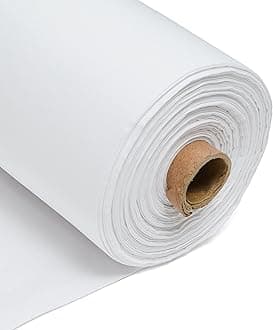 Plain White 100% Cotton Fabric Woven Calico 225GSM 150cm 60 Inch Wide (5 Meter) – for Sewing, Quilting, Curtain Linings, Pillowcases & Totes – Easy Fabric by The Metre by Discount Fabrics