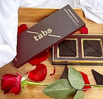 TABS Dark Chocolate For Men & Women I Chocolate Gift Box For Husband & wife I Valentine Gift Set For Boyfriend & Girlfriend I Best Gift Set For Birthday, Anniversary For boy & Girl (Mini-Pk-03),540 G