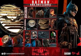 Hot Toys The Batman 12 Inch Action Figure 1/6 Scale - Batman and Bat-Signal 910596