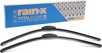 Rain-X 810329 Total Clear Beam Wiper Blades 22" & 22" Windshield Wipers for A...