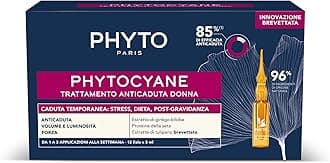 Phyto Phytocyane Anti-Hair Loss Treatment in Ampoules, Optimal for Temporary Female Hair Loss, 12 Vials of 5 ml