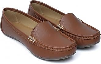 Pluxh Women Ballet Flats | Slip-On Casual & Formal Shoes | Elegant Metal Accent Design, Soft Cushioned Insole with Flexible Anti-Slip Sole | Office Wear, Daily Use & Travel Footwear