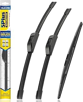 5 PLUS® Silicone Windshield Wipers Replacement for 2019 2020 2021 2022 2023 Honda Passport Wiper Blades(Set of 3),Automotive Replacement Windshield Wiper Blades For My Car-26"/24"/16"