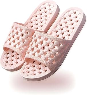 AYYDMY Shower Shoes Quick Drying Slippers for Women Men, Non Slip House Shoes Cushioned Thick Sole Bathroom Slippers Indoor Outdoor Soft Platform Sandals for Living Room College Dorm Beach SPA Gym Pool