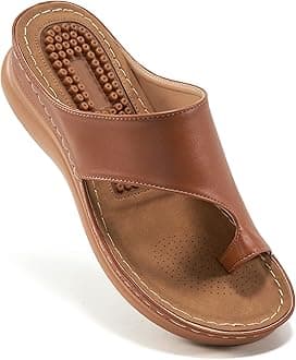 Aomigoct Sandals for Women Wedge Shoes: Comfortable Orthopedic Sandals Womens Dressy Summer Flip Flops Casual Walking Wedges
