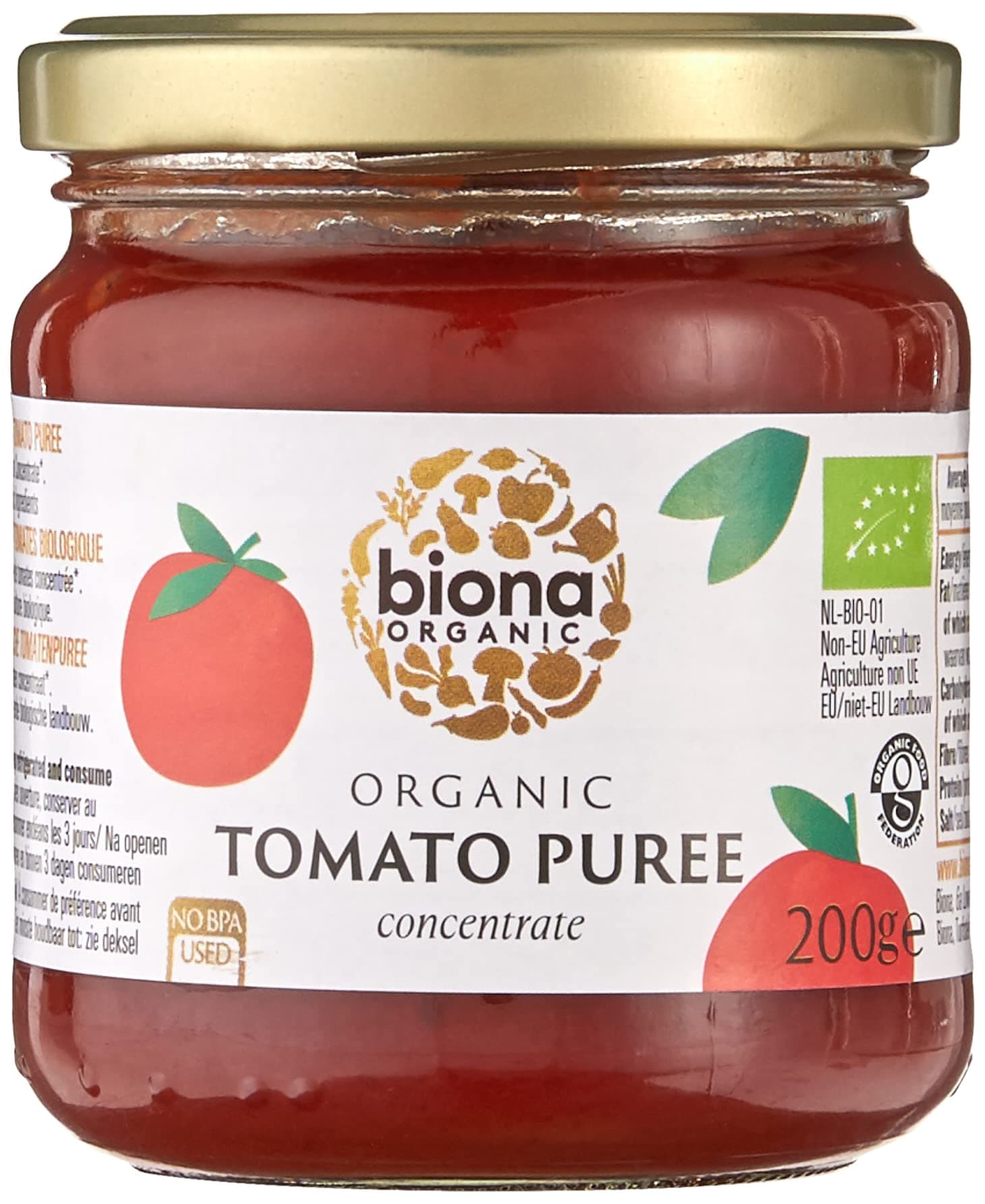 Organic Tomato Puree 200g