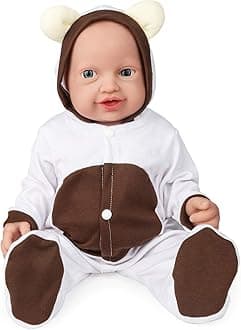Vollence 14 inch Full Body Silicone Baby Dolls That Look Real, Not Vinyl, Soft Realistic Newborn Baby Dolls Birthday Gifts for Kids, Girl