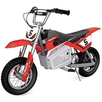 Razor MX350 Dirt Rocket Kids Ride On 24V Electric Toy Motocross Motorcycle Dirt Bike, Speeds up to 14 MPH, Red
