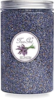 TooGet Culinary Dried Lavender Buds, 100% Raw Highland Grow Lavender Flowers, Ultra Blue Premium Grade Dried Flowers with Food Grade PET Plastic Bottle (4 OZ)