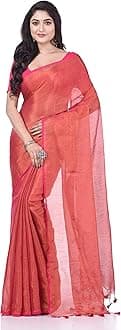 dB DESH BIDESH Womens MayurKonthi Color Changer Tissue Pure Handloom Cotton Saree saree (pack of 1)