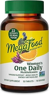 Womens Multivitamin One Daily - Multivitamin for Women - Vitamin C, Vitamin D, Iron & B Vitamins - Bone, Energy Metabolism & Immune Support - Vegetarian, GlutenFree - 90 Tablets, 90 Servings
