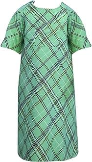 Linteum Textile Hospital Patient Gown Cotton Blended Unisex Comfortable & Durable with Back Ties Fits Up to 2XL