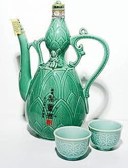 KOREAN PREMIUM SOJU"LEE GANG JU" PORCELAIN 25% 750ml+ GLASS 2EA