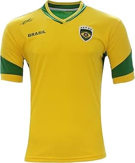 ARZABrasil New Soccer Jersey Yellow/Green 100% Polyester