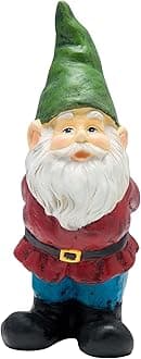 11" Tall Classic Outdoor Garden Gnome Yard Statue Decoration
