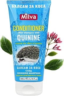 Milva Hair Conditioner for Dry Damaged Hair with Quinine Extract, Supports Quinine Shampoo, Hair Growth and Loss Treatment for Women, Natural Nourishing Conditioner, 200 ML