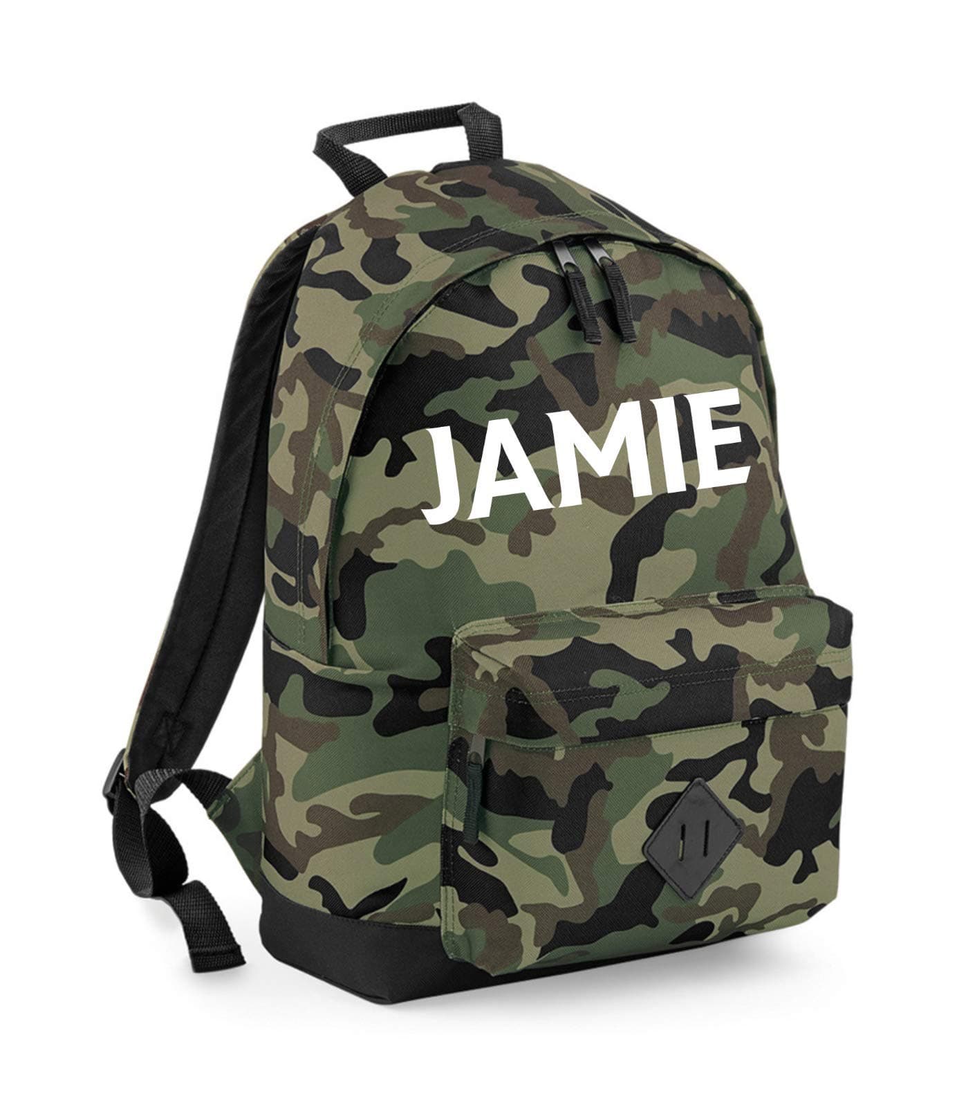 Personalised Camouflage Boys Backpack, Any Custom Printed Name, Back to School Bag, Rucksack