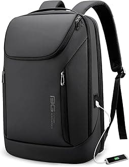 BANGE Business Smart Backpack Waterproof fit 15.7 Inch Laptop Backpack with USB Charging Port,Travel Durable Backpack