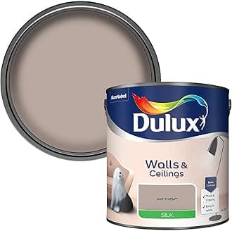Dulux Silk Emulsion Paint For Walls And Ceilings - Soft Truffle 2.5 Litres