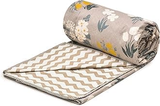 COZY FURNISH Lightweight 3 Layer Single Bed Dohar | Super Soft Microfiber Cotton Flannel Throw Blanket | All Season Use | 57x87 Inches (144x220 cm)