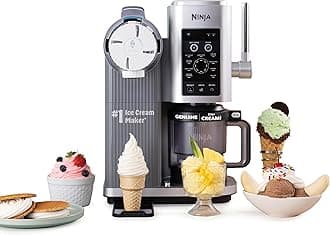 Ninja (Refurbished) Swirl by CREAMi Ice Cream and Soft Serve Maker, Sorbet, Milkshake, Frozen Yogurt, Low Calories Program 13-in-1, Soft Serve Handle, (2) CREAMi Swirl 16oz Pints (Renewed)