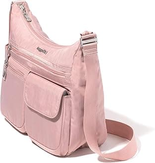 Baggallini womens Everywhere Bagg Crossbody Women 11x9 Lightweight Nylon Hobo Water-resistant Travel Bag W/Rfid