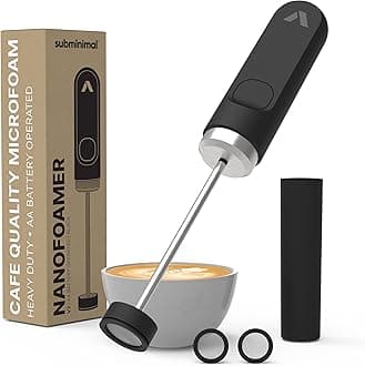 - NanoFoamer V2 Performance Milk Foamer | NEW Model Edition | Waterproof, Dual-Speed, Stainless Steel | Microfoamed Milk in 30 Seconds, Barista-Style Coffee Drinks Home