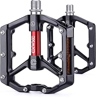 Road/MTB Bike Pedals - Aluminum Alloy Bicycle Pedals - Mountain Bike Pedal with Removable Anti-Skid Nails
