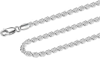 925 Sterling Silver Lobster Clasp 2mm Necklace for Women Mens Box Chain 18K Silver/ Gold Plated Necklace Chain Diamond Cut 16-30 Inches