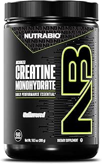 NutraBio Pure Micronized Creatine Monohydrate Powder Supplement, Unflavored, (300 g) - Supports Bulk Muscle Energy, Recovery, and Strength - HPLC Tested Creatine Powder Supplement for Men and Women