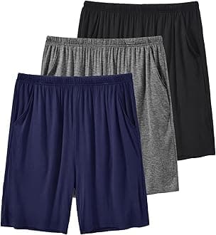 MoFizMen's Pyjama Shorts Bottoms Ultra Soft Modal Lounge Wear Shorts with Pockets