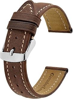 Watch Strap, Vintage Leather Replacement Bracelet, Band Width-14mm 15mm 16mm 17mm 18mm 19mm 20mm 21mm 22mm 23mm 24mm