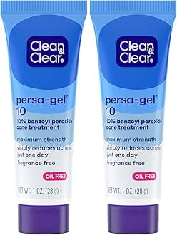 Clean & Clear, Persa-Gel 10 Acne Spot Treatment, Maximum Strength, 1 Oz (Pack of 2)