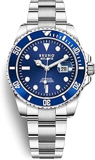 BRUNO MILANORoyal Masterpiece Ultra-Thin Quartz Movement with Stainless Steel Band Fashion Watch for Men and Boys