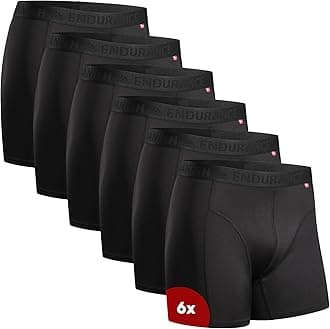 DANISH ENDURANCE Men's Sports Boxers, Underwear, For Exercise, Front Closure, Sweat Absorbent, Quick Drying, Stretchable, 3/6 Pairs