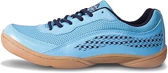 Flash 2.0 Badminton Shoes for Men | Your Go-to Shoe for Pickleball, Padel, and All Court Sports | Badminton Sports Shoes | (Blue/White/Sky Blue)