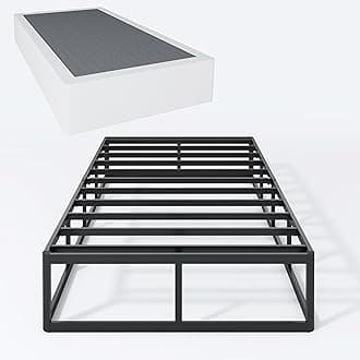 Twin XL Box Spring 9 Inch High Profile Metal Frame Mattress Foundation,Twin XL Size Box Spring with Fabric Cover, Easy Assembly, Noise Free