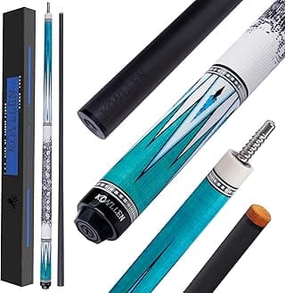 KONLLEN Carbon Fiber Pool Cue Stick 58-inch Professional Pool Sticks for Adults Full Carbon Technology Low Deflection Pool Cue Billiard Cues with 12.5mm Tip (Easy to Control, Pro Taper, Ultra-Smooth)