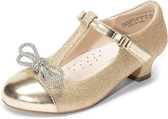 DREAM PAIRS Girls Dress Shoes Mary Jane Heel T-Strap Party Flower Wedding Princess Pumps for Little Big Kid