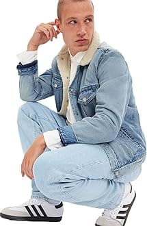 GAP Men's Sherpa Icon Denim Jacket