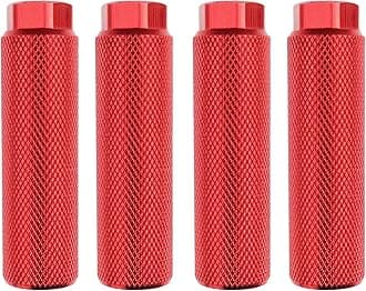 2 Pairs Aluminum Alloy Bike Pegs for Mountain Bike Cycling Rear Stunt Pegs Fit 3/8 inch Axles